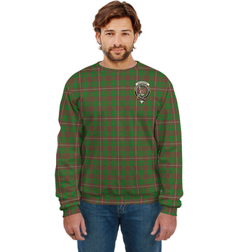 MacKinnon Hunting Modern Tartan Sweatshirt with Family Crest