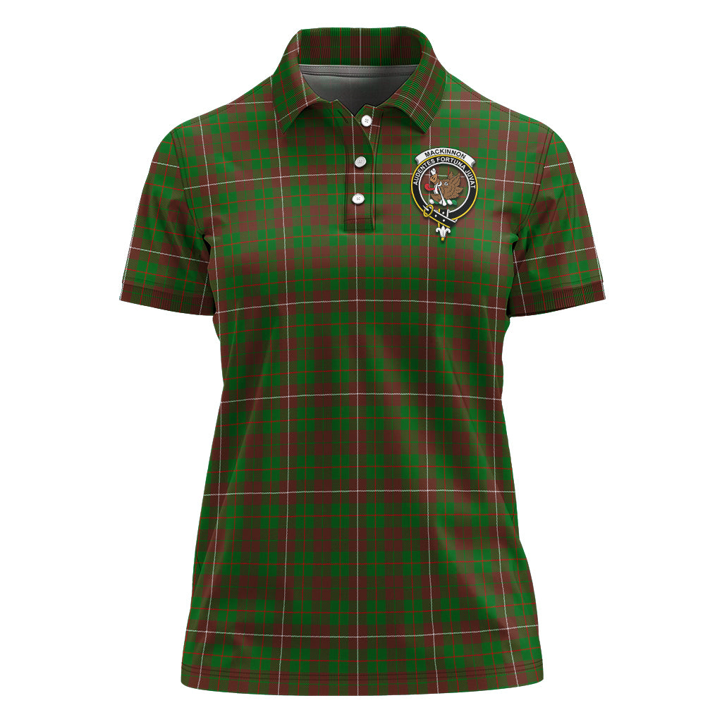 mackinnon-hunting-modern-tartan-polo-shirt-with-family-crest-for-women