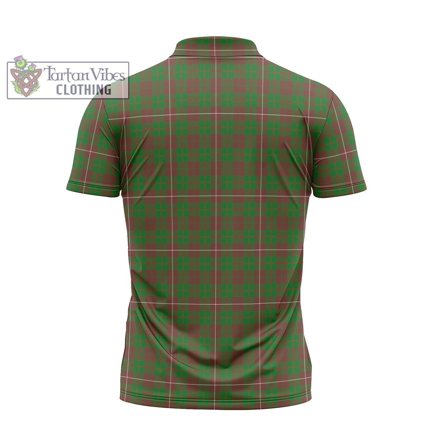 Tartan Vibes Clothing MacKinnon Hunting Modern Tartan Zipper Polo Shirt with Family Crest