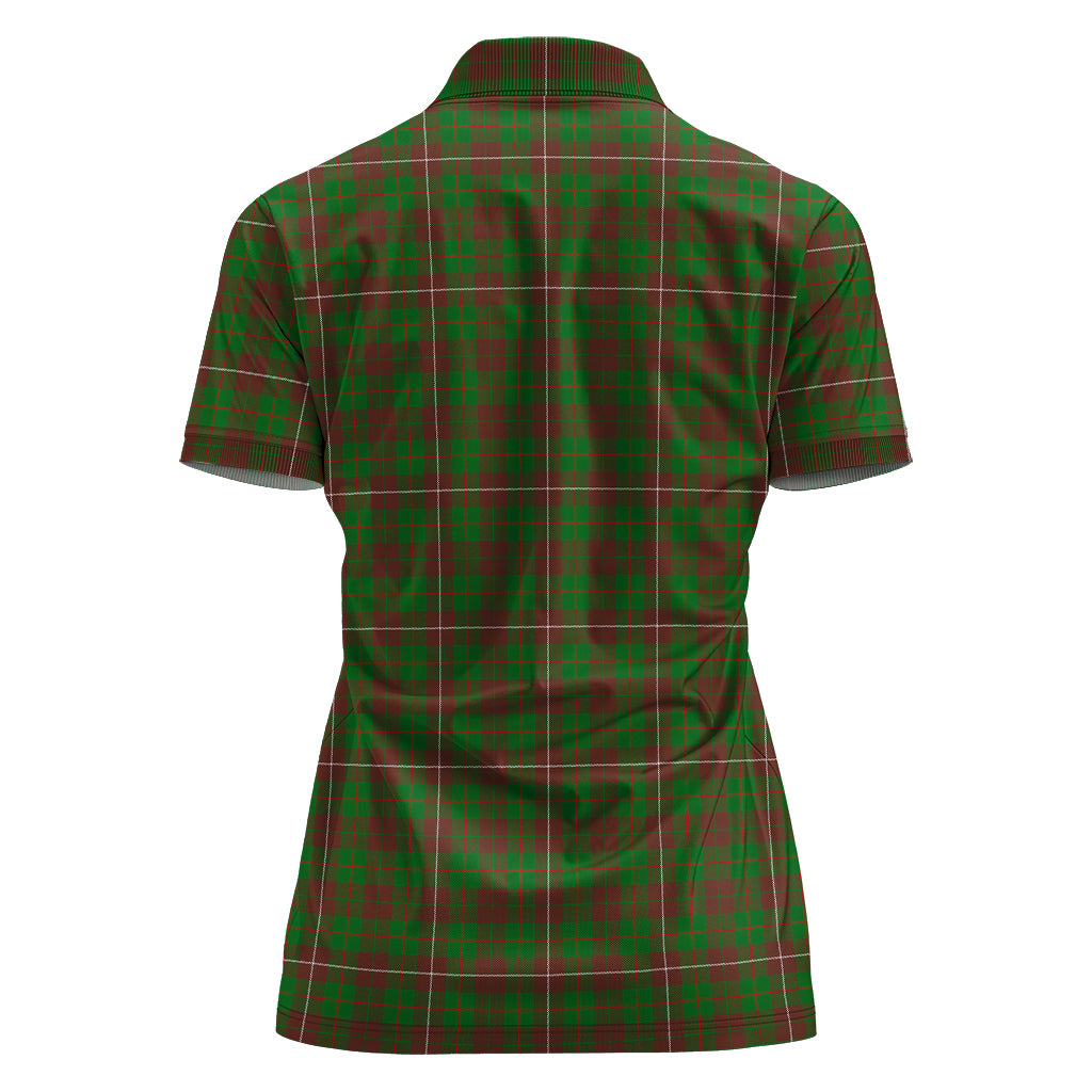 mackinnon-hunting-modern-tartan-polo-shirt-with-family-crest-for-women