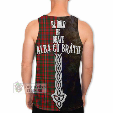 MacKinnon (McKinnon) Tartan Family Crest Men's Tank Top Alba Gu Brath Be Brave Lion Ancient Style