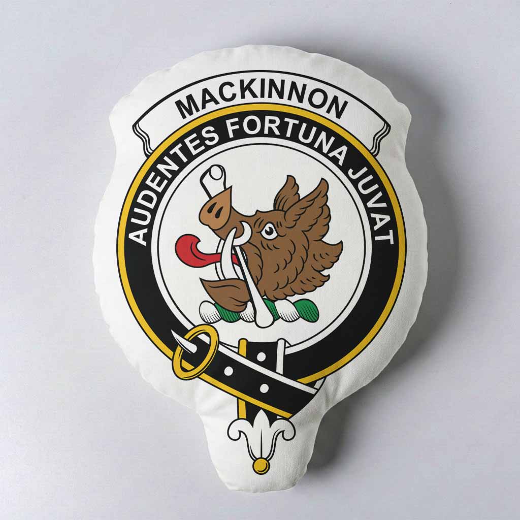 MacKinnon (McKinnon) Clan Crest Shaped Throw Pillow, Scottish Clan Badge Decorative Pillow