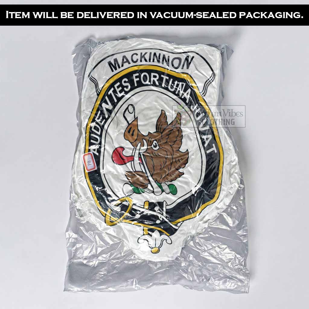 MacKinnon (McKinnon) Clan Crest Shaped Throw Pillow, Scottish Clan Badge Decorative Pillow