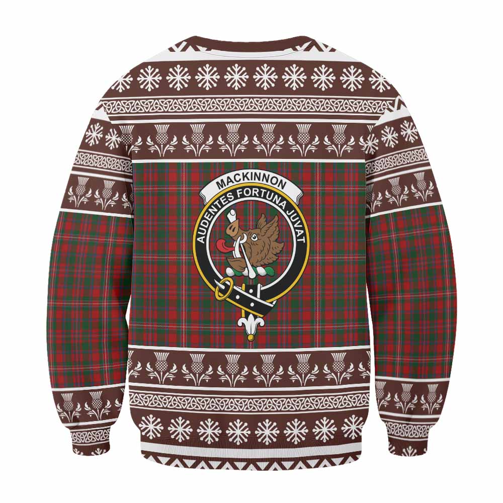 MacKinnon (McKinnon) Clan Tartan Christmas Sweatshirt with Family Crest - Tartan Vibes Clothing