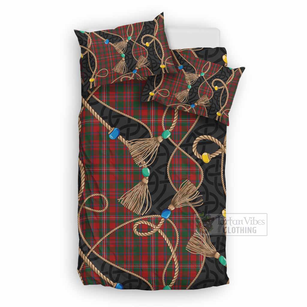 MacKinnon (McKinnon) Scottish Tartan Twisted Ropes Stylized Bedding Set UK Bedding Set UK Double 79*79 inch - Tartan Vibes Clothing