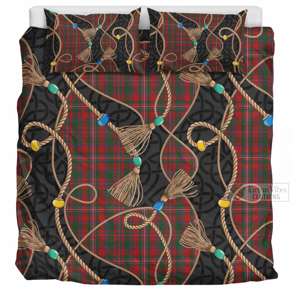 MacKinnon (McKinnon) Scottish Tartan Twisted Ropes Stylized Bedding Set UK Bedding Set UK Super King 104*94 inch - Tartan Vibes Clothing