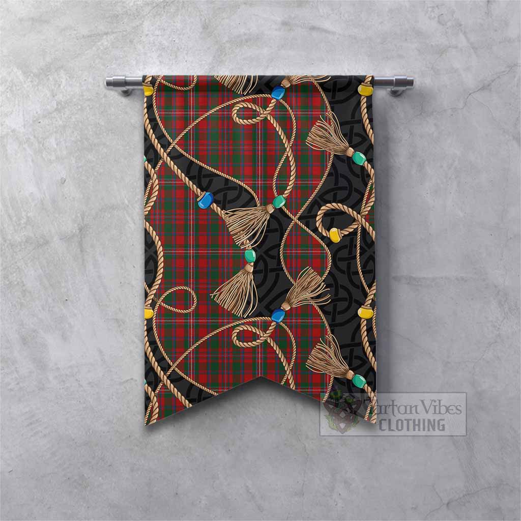 MacKinnon (McKinnon) Scottish Tartan Twisted Ropes Stylized Gonfalon Fishtail - Tartan Vibes Clothing