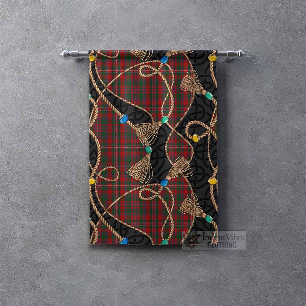 MacKinnon (McKinnon) Scottish Tartan Twisted Ropes Stylized Gonfalon Rectangle - Tartan Vibes Clothing