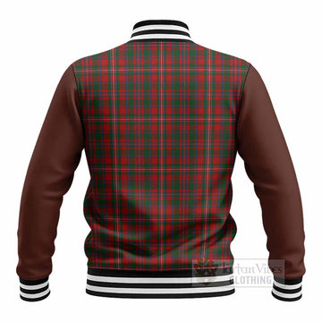 MacKinnon (McKinnon) Tartan Accent Baseball Jacket with Family Crest