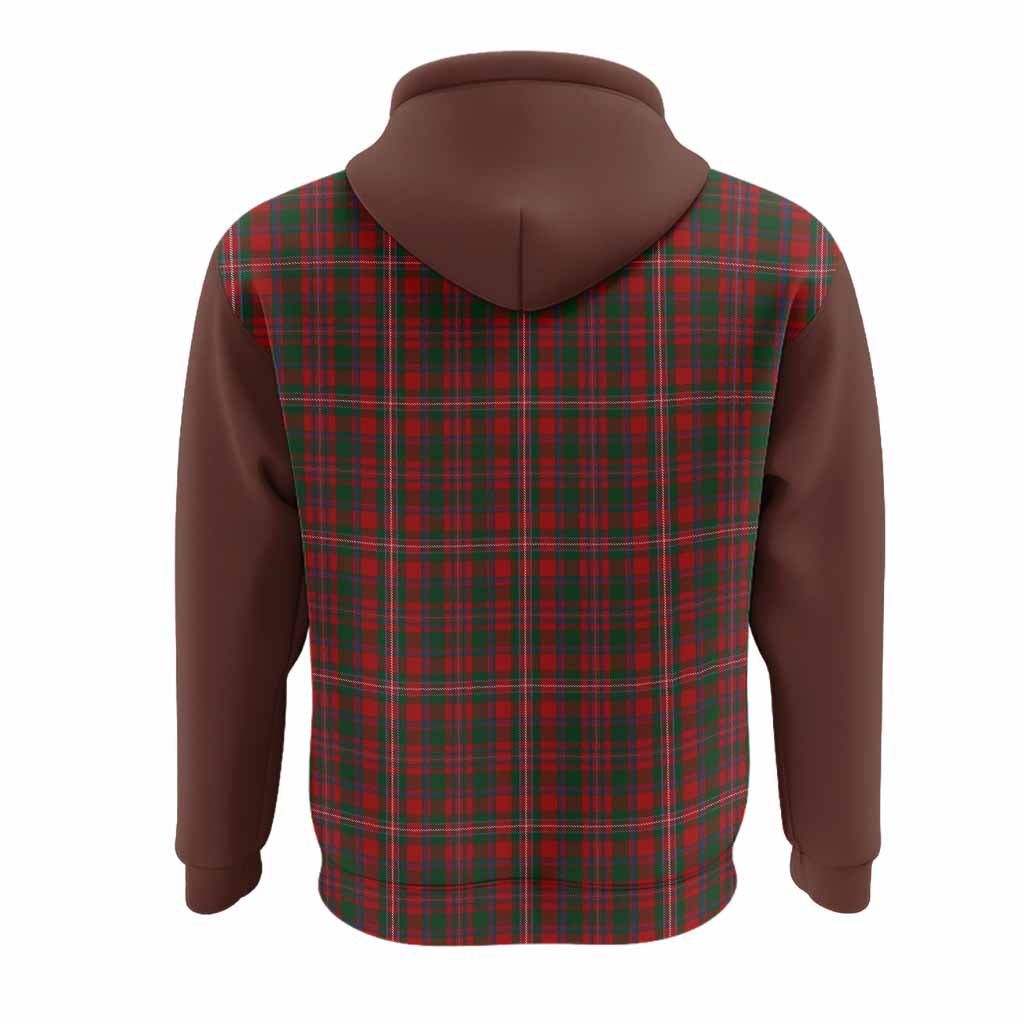 MacKinnon (McKinnon) Tartan Accent Hoodie with Family Crest