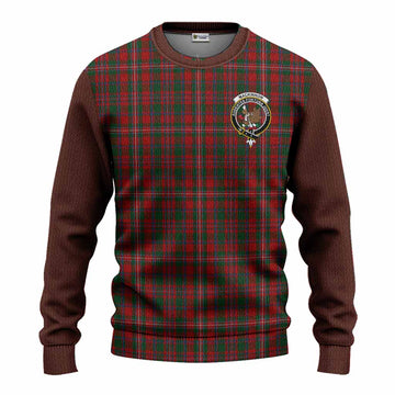 MacKinnon (McKinnon) Tartan Accent Knitted Sweater with Family Crest