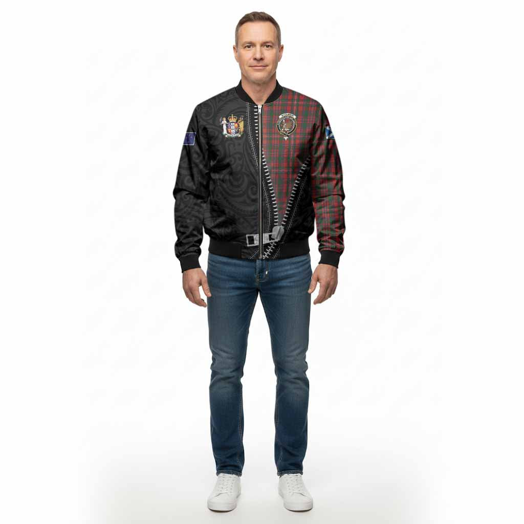 MacKinnon (McKinnon) Tartan Bomber Jacket New Zealand Pattern Unique Zipper Stylized