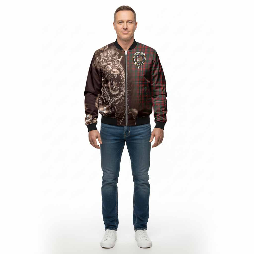 MacKinnon (McKinnon) Tartan Bomber Jacket Roaring Lion Heritage