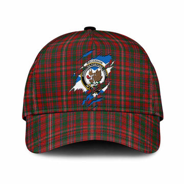 MacKinnon (McKinnon) Tartan Classic Cap with Family Crest In Me Style