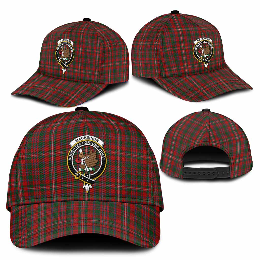 MacKinnon (McKinnon) Tartan Classic Cap with Family Crest