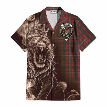 MacKinnon (McKinnon) Tartan Cotton Hawaiian Shirt Roaring Lion Heritage