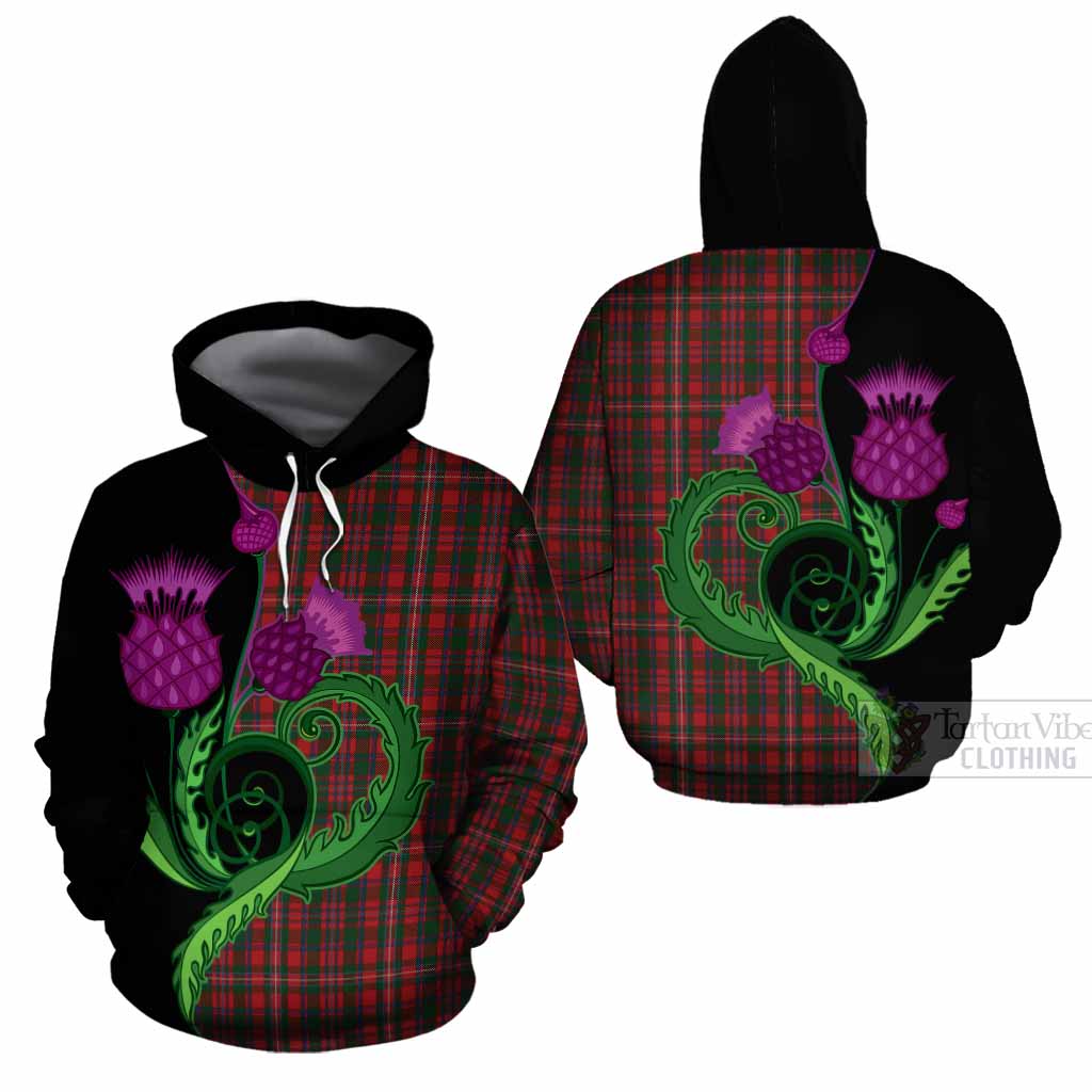 MacKinnon (McKinnon) Tartan Cotton Hoodie Traditional Scottish Thistle