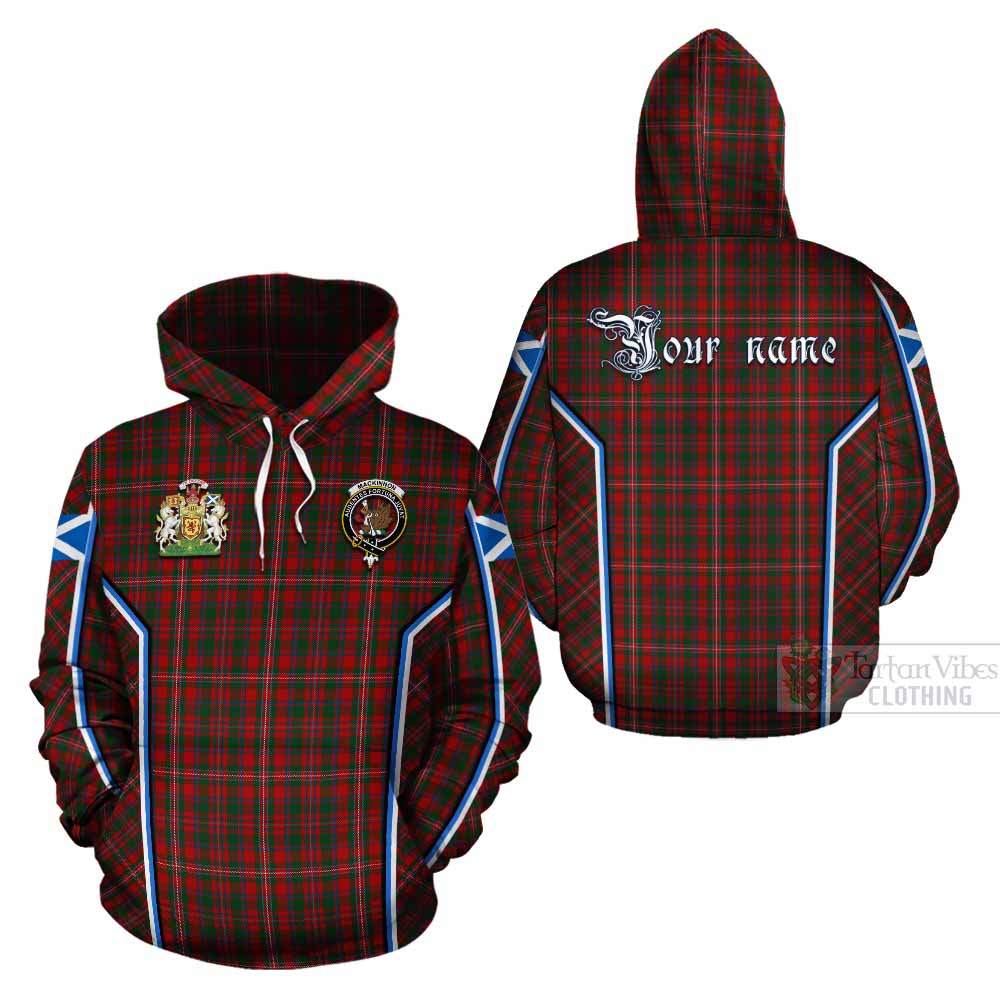 MacKinnon (McKinnon) Tartan Crest Cotton Hoodie Scotland Coat of Arm Flag Style - Tartan Vibes Clothing