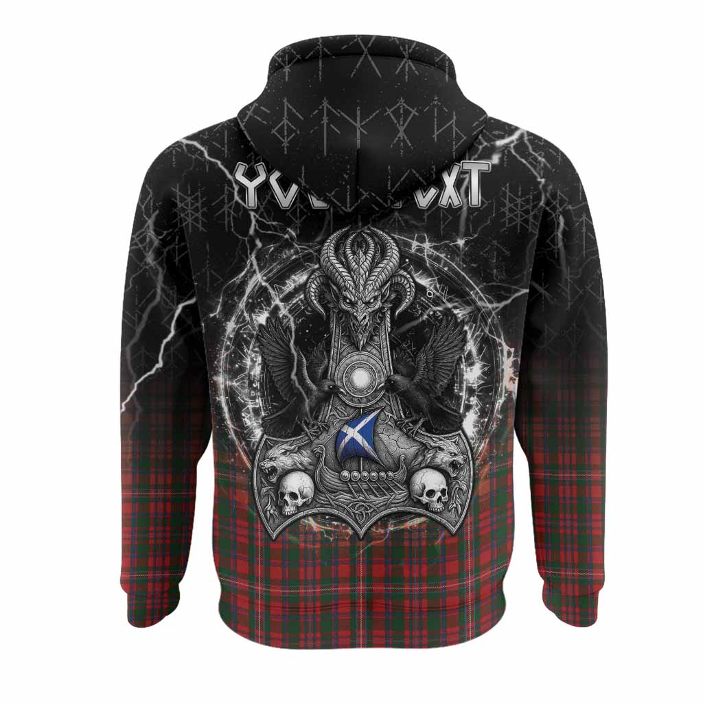 MacKinnon (McKinnon) Tartan Crest Hoodie Celtic Odin's Raven Legacy