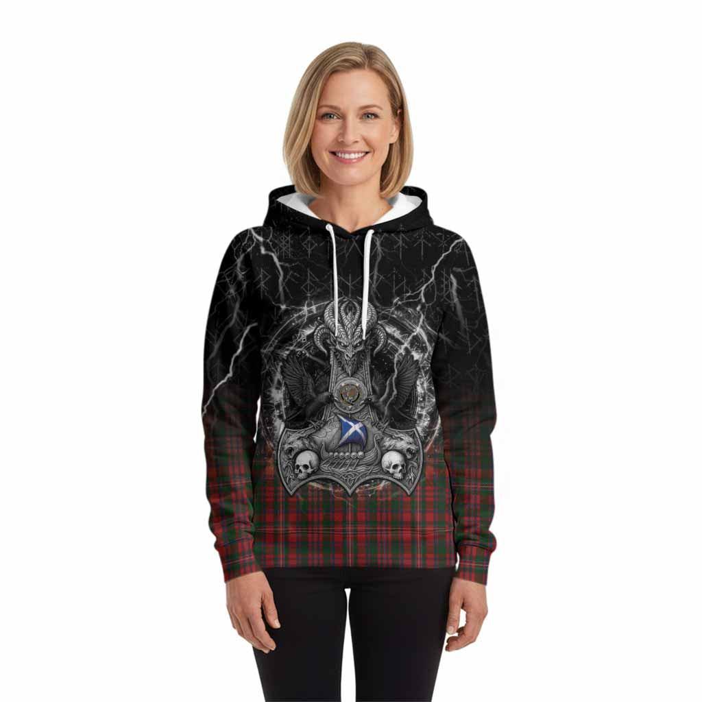 MacKinnon (McKinnon) Tartan Crest Hoodie Celtic Odin's Raven Legacy