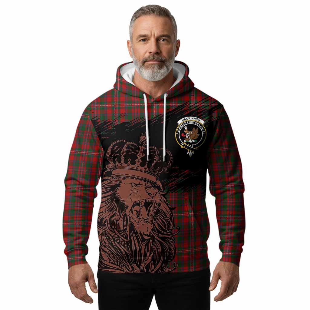 MacKinnon (McKinnon) Tartan Crest Hoodie Crowned Lion Heritage Style