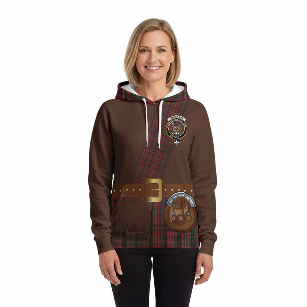 MacKinnon (McKinnon) Tartan Crest Hoodie Kilt Costume Style