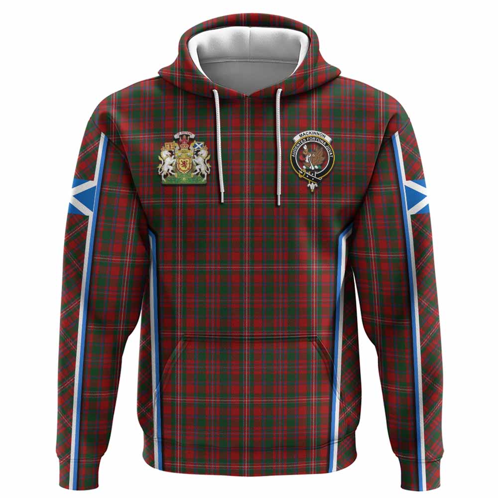 MacKinnon (McKinnon) Tartan Crest Hoodie Scotland Coat of Arm Flag Style - Tartan Vibes Clothing