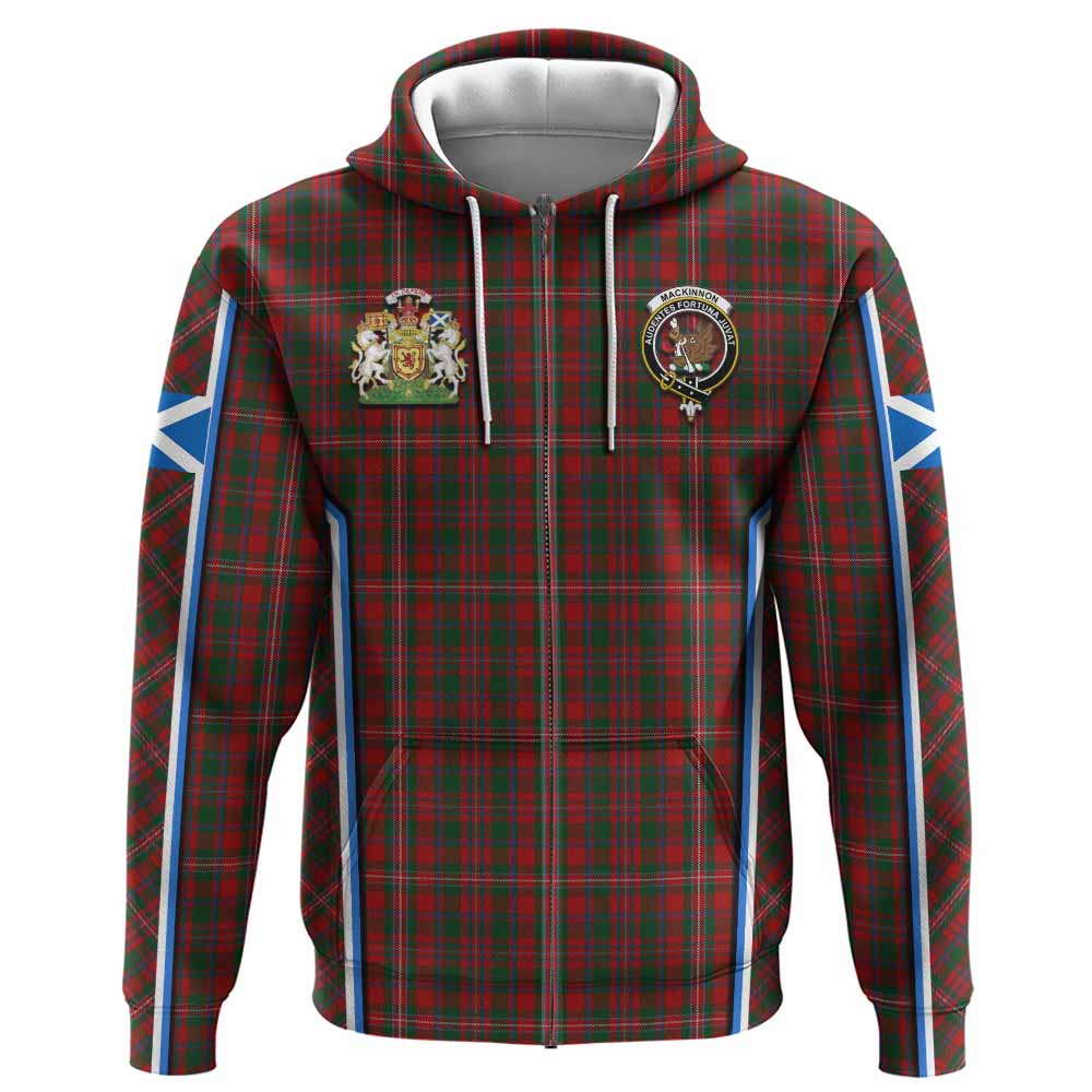 MacKinnon (McKinnon) Tartan Crest Hoodie Scotland Coat of Arm Flag Style - Tartan Vibes Clothing