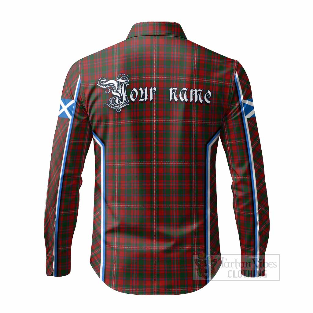 MacKinnon (McKinnon) Tartan Crest Long Sleeve Button Shirts Scotland Coat of Arm Flag Style - Tartan Vibes Clothing