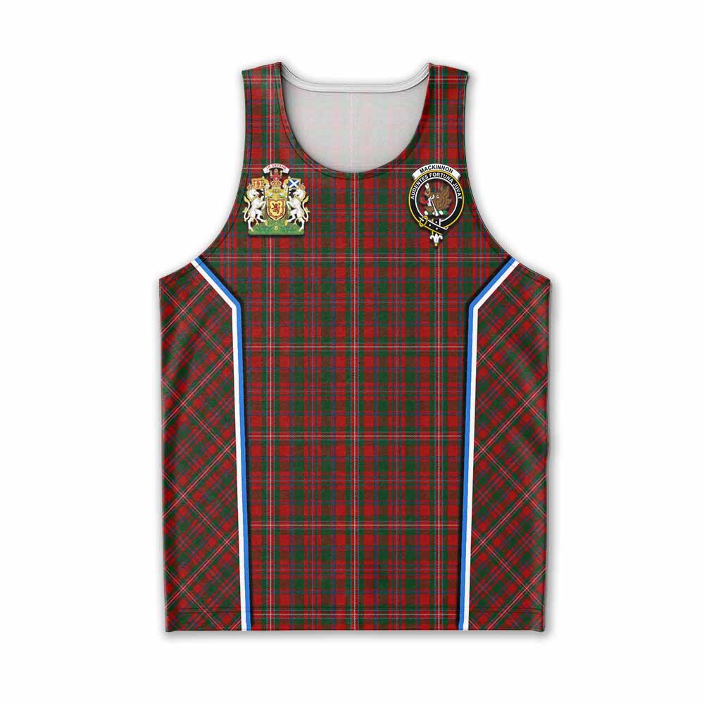 MacKinnon (McKinnon) Tartan Crest Men Tank Top Scotland Coat of Arm Flag Style - Tartan Vibes Clothing