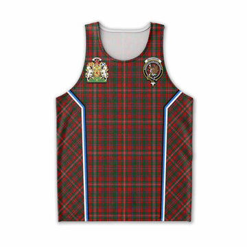 MacKinnon (McKinnon) Tartan Crest Men Tank Top Scotland Coat of Arm Flag Style