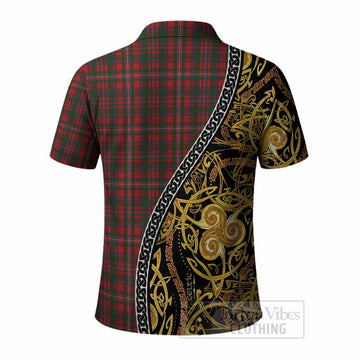 MacKinnon (McKinnon) Tartan Crest Polo Shirt Celtic Knot and Triple Trickle Spiral Symbols