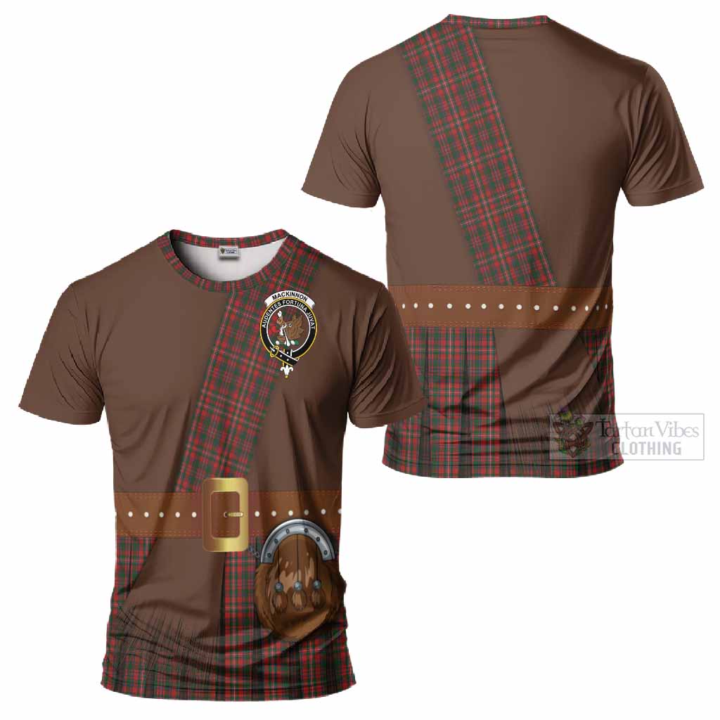 MacKinnon (McKinnon) Tartan Crest T-Shirt Kilt Costume Style