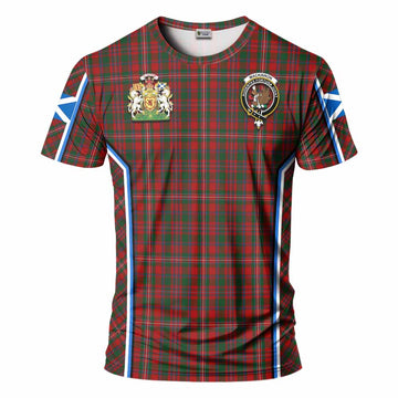 MacKinnon (McKinnon) Tartan Crest T-shirt Scotland Coat of Arm Flag Style - Tartan Vibes Clothing