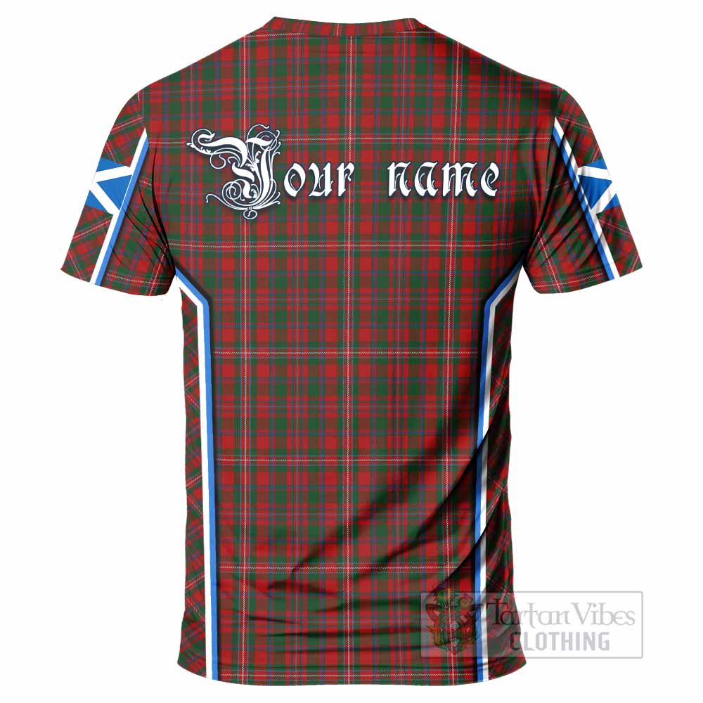 MacKinnon (McKinnon) Tartan Crest T-shirt Scotland Coat of Arm Flag Style - Tartan Vibes Clothing