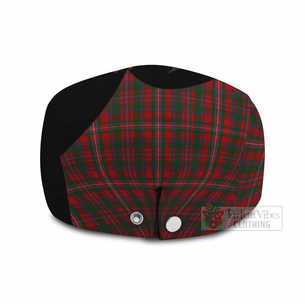 MacKinnon (McKinnon) Tartan Family Crest Flat Cap, Jeff Cap Scotland Thistle Floral