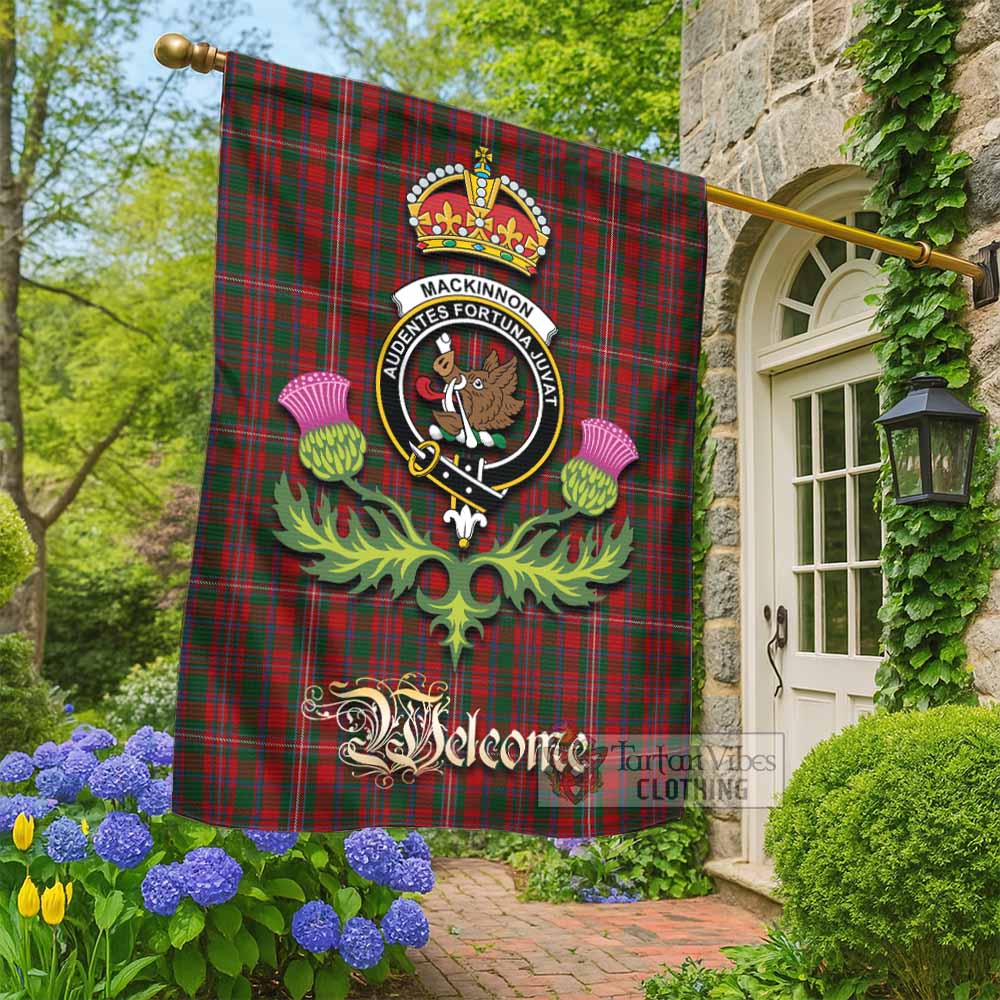 MacKinnon (McKinnon) Tartan Family Crest Garden Flag Royal Thistle Welcome Style - Tartan Vibes Clothing