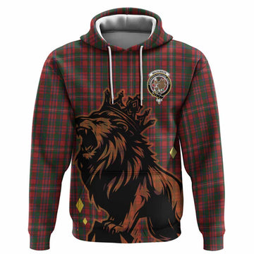 MacKinnon (McKinnon) Tartan Family Crest Hoodie Crowned Lion Roaring