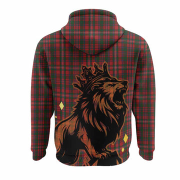 MacKinnon (McKinnon) Tartan Family Crest Hoodie Crowned Lion Roaring