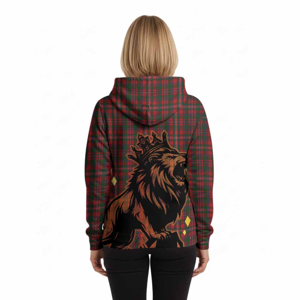 MacKinnon (McKinnon) Tartan Family Crest Hoodie Crowned Lion Roaring