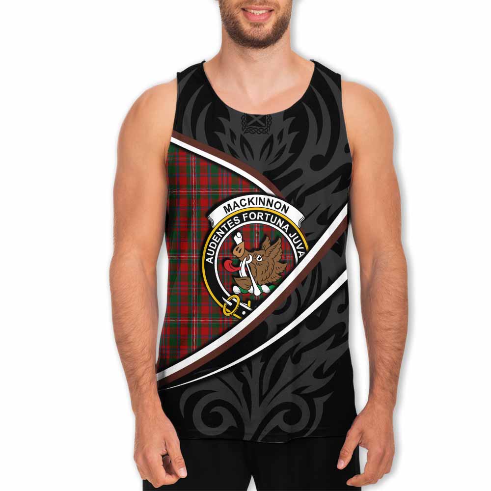 MacKinnon (McKinnon) Tartan Family Crest Men Tank Top Celtic Scottish Thistle Floral - Tartan Vibes Clothing