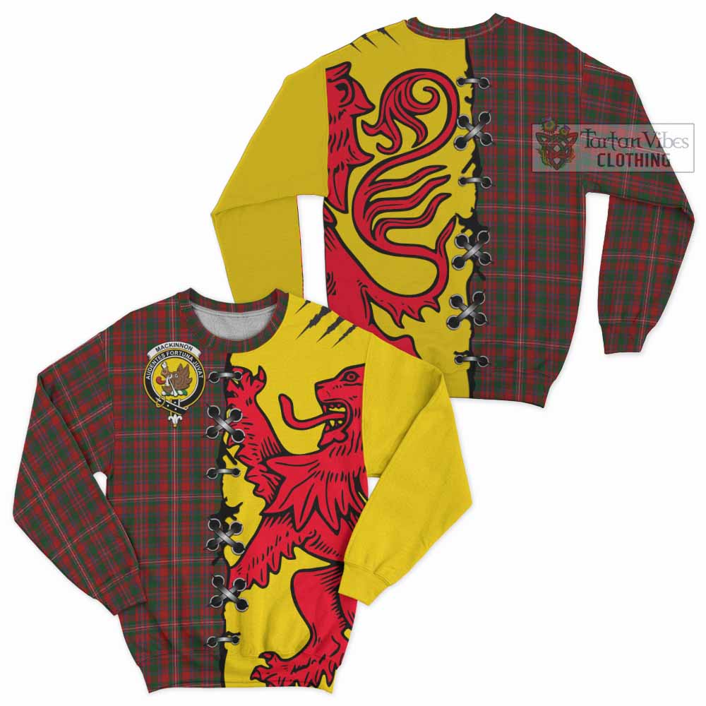 MacKinnon (McKinnon) Tartan Family Crest Sweatshirt Lion Rampant Honor - Tartan Vibes Clothing