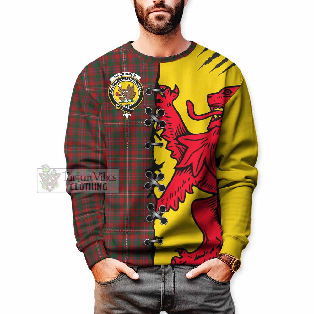 MacKinnon (McKinnon) Tartan Family Crest Sweatshirt Lion Rampant Honor - Tartan Vibes Clothing