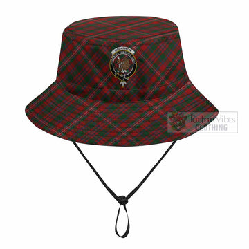 MacKinnon (McKinnon) Tartan Fishing Hat with Family Crest