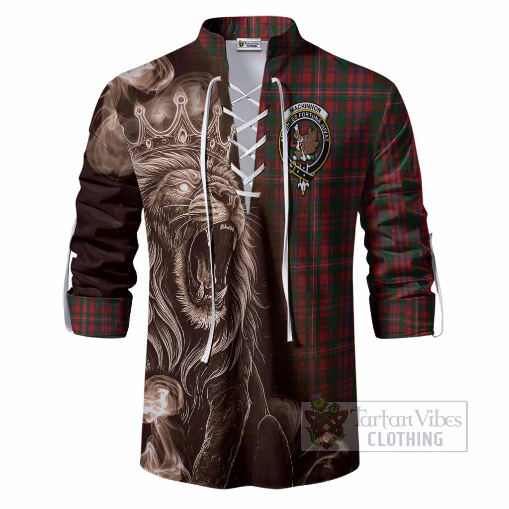 MacKinnon (McKinnon) Tartan Ghillie Shirt Roaring Lion Heritage