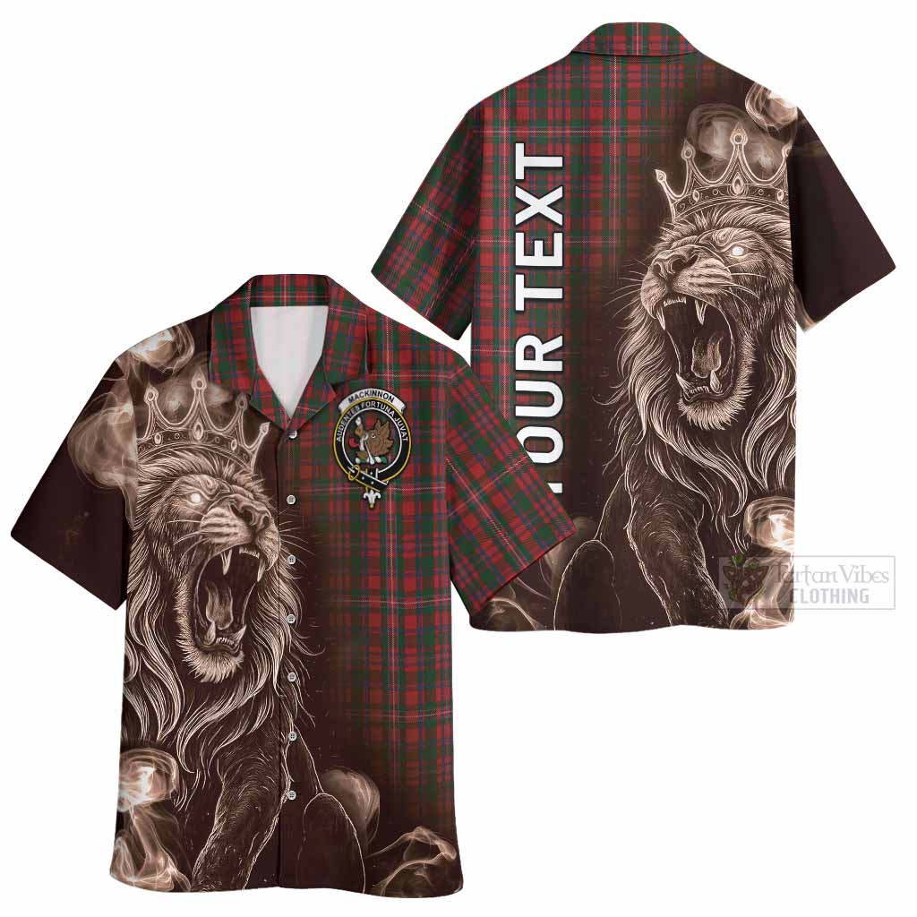 MacKinnon (McKinnon) Tartan Hawaiian Shirt Roaring Lion Heritage