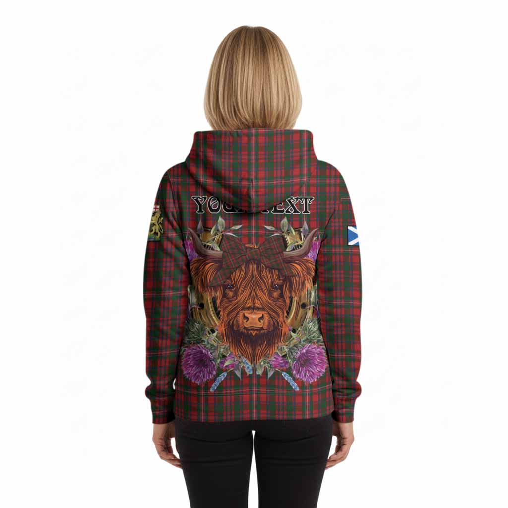 MacKinnon (McKinnon) Tartan Hoodie Scottish Thistle Heilan Coo