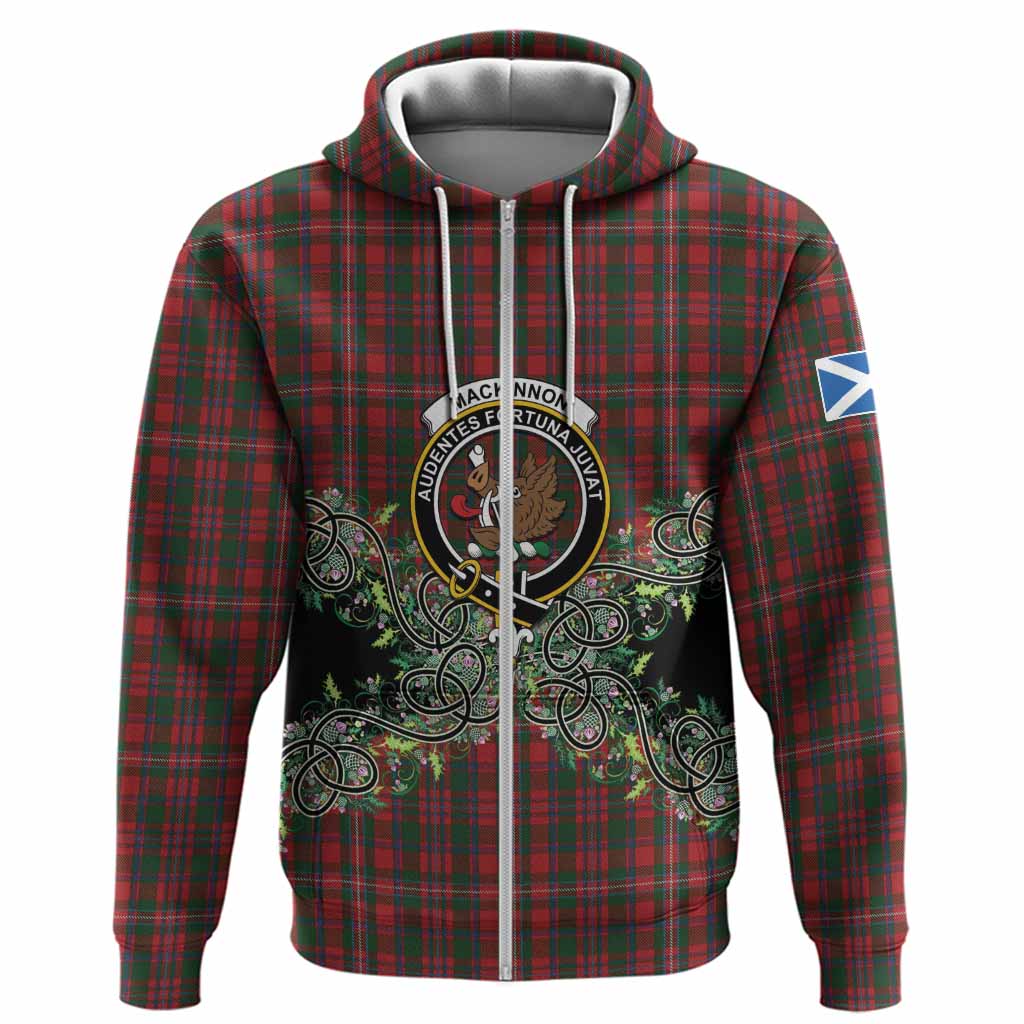 MacKinnon (McKinnon) Tartan Hoodie Thistle Scottish Spirit