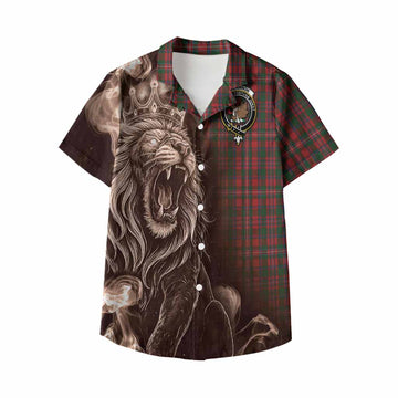 MacKinnon (McKinnon) Tartan Kid Hawaiian Shirt Roaring Lion Heritage