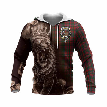 MacKinnon (McKinnon) Tartan Knitted Hoodie Roaring Lion Heritage